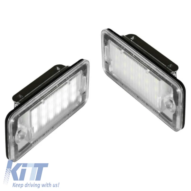 Led License Plate Lights suitable for Audi A3 8P / A4 B6 B7 / A6 C6 / Q7 4L Canbus 2 Pcs