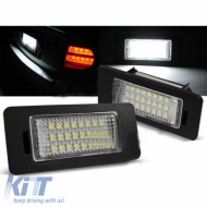 Led License Plate Lights suitable for Audi A4 B8 / A5 B8 / Q5 8R / TT 8J / Skoda Yeti Fabia Octavia Combi / VW Passat B6 Combi Canbus 2 Pcs