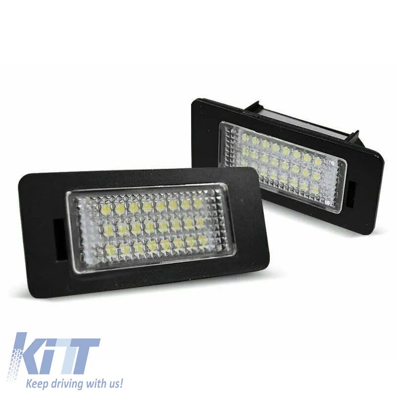 Led License Plate Lights suitable for Audi A4 B8 / A5 B8 / Q5 8R / TT 8J / Skoda Yeti Fabia Octavia Combi / VW Passat B6 Combi Canbus 2 Pcs