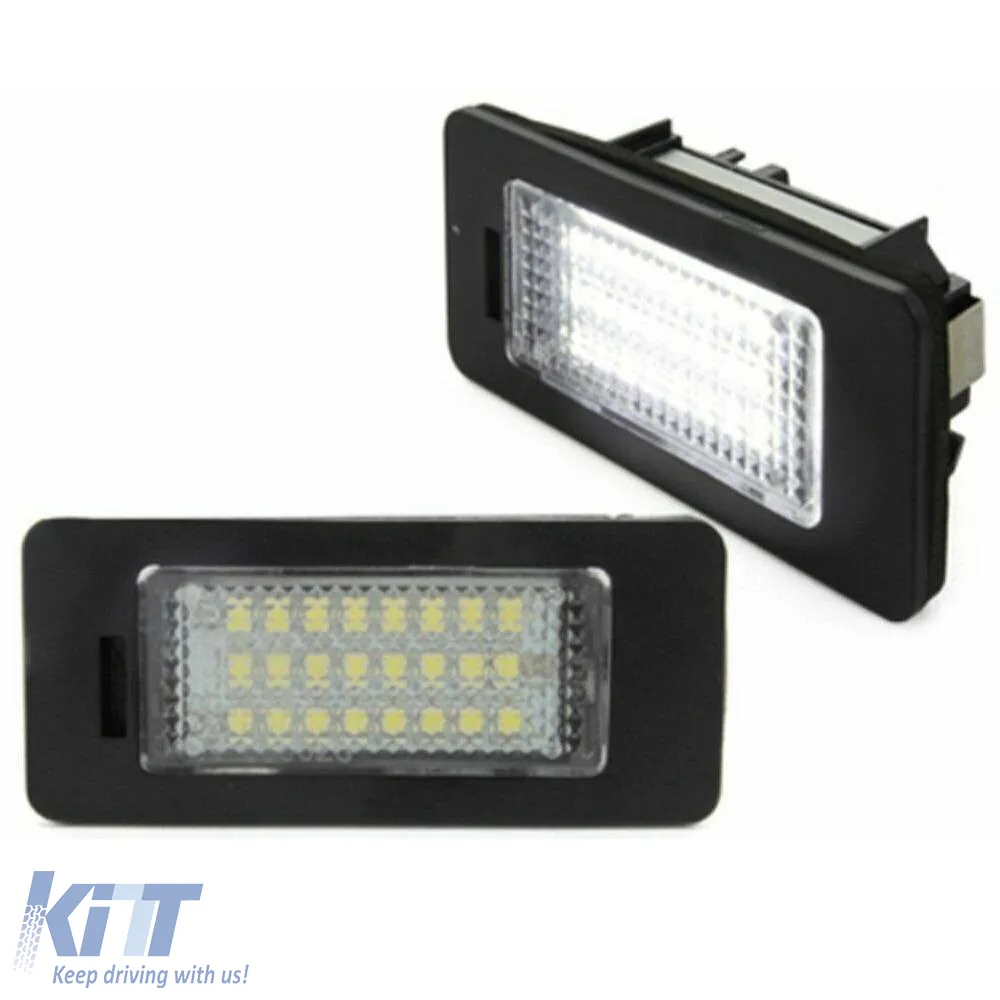 Led License Plate Lights suitable for Audi A4 B8 / A5 B8 / Q5 8R / TT 8J / Skoda Yeti Fabia Octavia Combi / VW Passat B6 Combi Canbus 2 Pcs