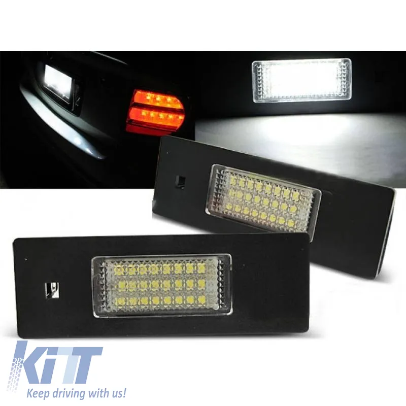 Led License Plate Lights suitable for Bmw 1 E81, E87, F20, F21 / 6 E63, E64, F12, F13 / Z4 E85, E86, E89 / MINI R55, R60 Canbus 2 Pcs