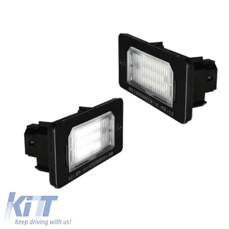 Led License Plate Lights suitable for Bmw 1 E82, E88 / 3 E90, E91, E92, E93, F30, F31, F32, F33 / 4 F36, F34 / 5 E39, E60, E61, F10, F11 / X3 F25 / X5 E70, F15 / X6 E71, E72 Canbus 2 Pcs