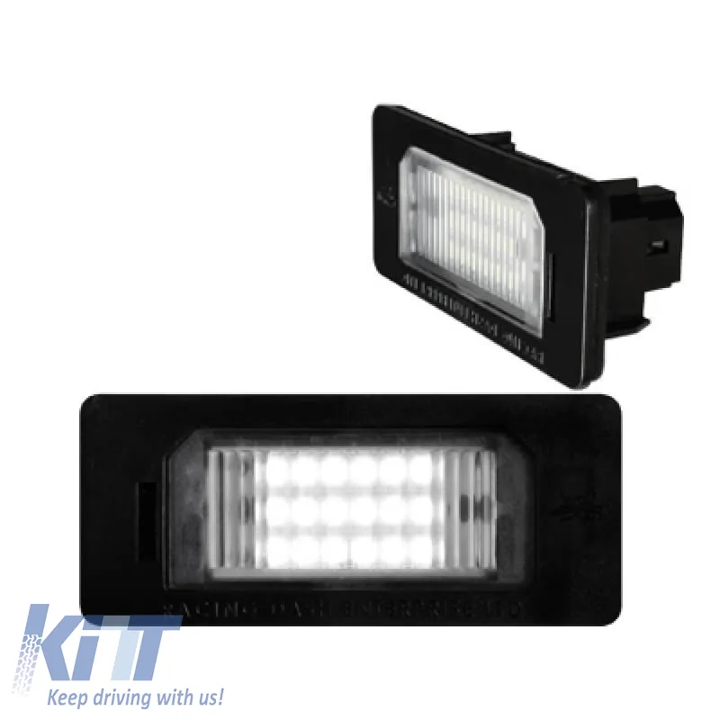 Led License Plate Lights suitable for Bmw 1 E82, E88 / 3 E90, E91, E92, E93, F30, F31, F32, F33 / 4 F36, F34 / 5 E39, E60, E61, F10, F11 / X3 F25 / X5 E70, F15 / X6 E71, E72 Canbus 2 Pcs
