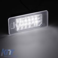Led License Plate Lights suitable for Fiat 500X 18+ / 500e 20+ / Abarth 500e 23+ / Alfa Romeo Tonale 22+ 2 Pcs