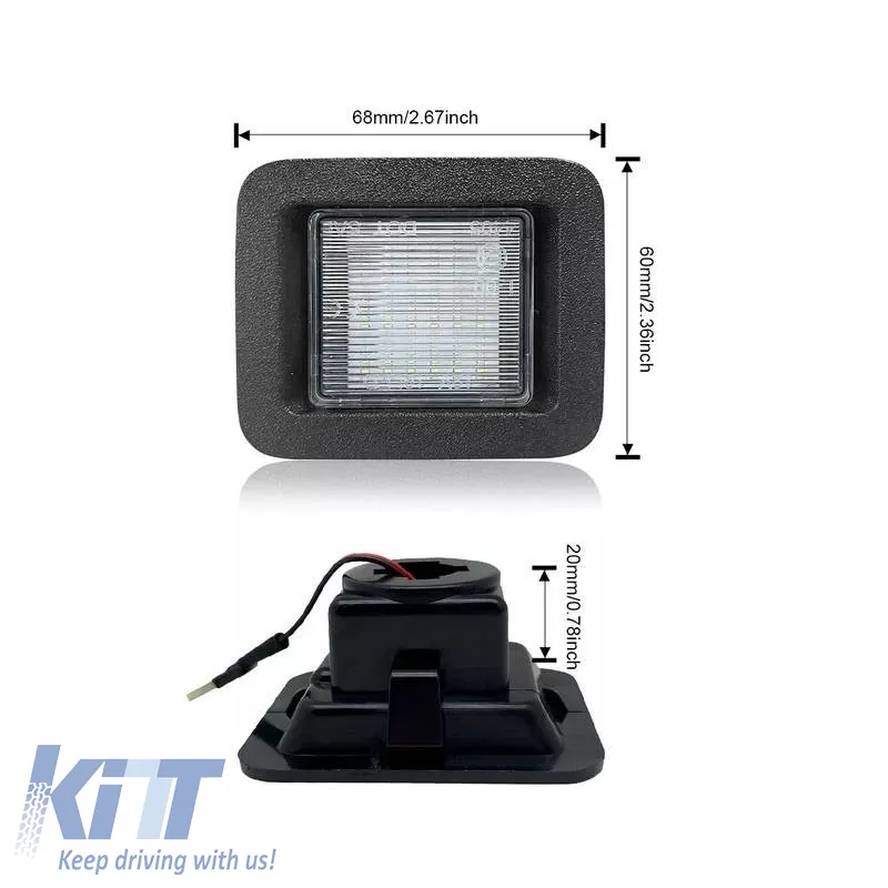 Led License Plate Lights suitable for Ford F150 MK13 14-17 2 Pcs