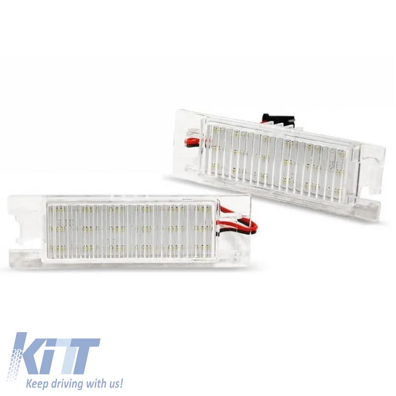 Led License Plate Lights suitable for Opel Astra H, Zafira B, Corsa D without Canbus, 2 pcs