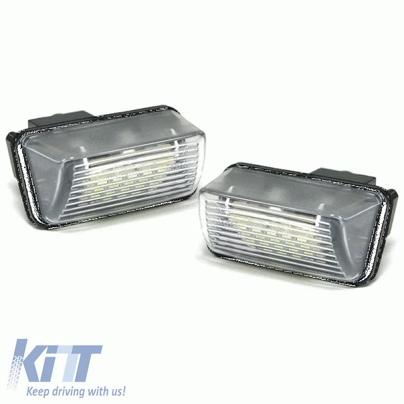Led License Plate Lights suitable for Peugeot 206, 207, 306, 307, 308, 406, 407, 5008, Partner / Citroen C3, C4, C5, Berlingo, Saxo, Xsara 2 Pcs