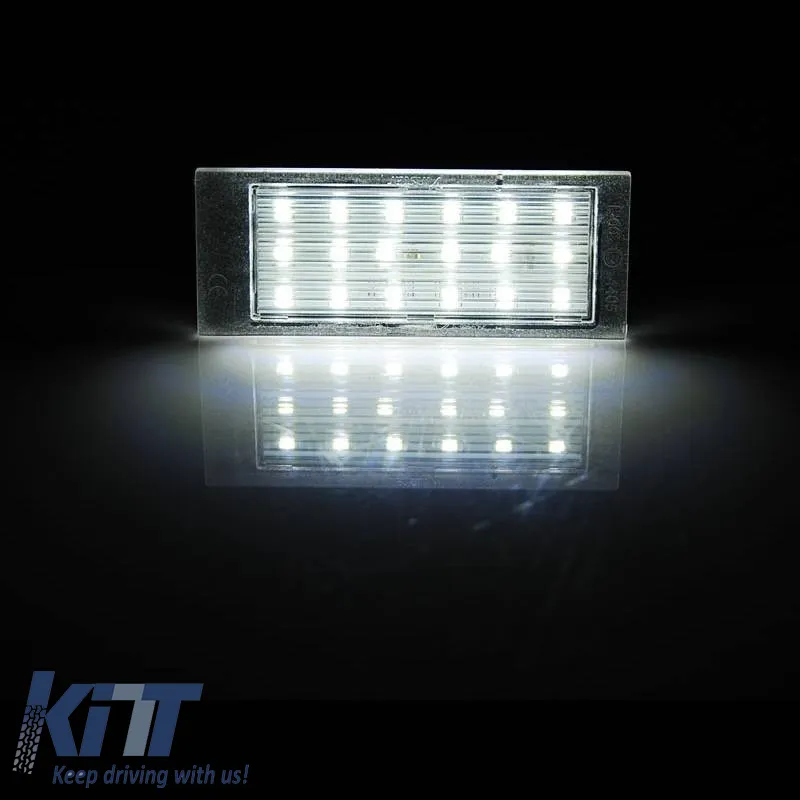 Led License Plate Lights suitable for Renault Clio, Megane, Laguna, Twingo, Vel Satis 2 Pcs