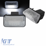 Led License Plate Lights suitable for Toyota Auris E15 Hatchback 06-12, Corolla E12 00-08 & E15 07-19, Avensis T25 03-08, T30 08-19, Prius 11-19, Verso 09-19 2 Pcs