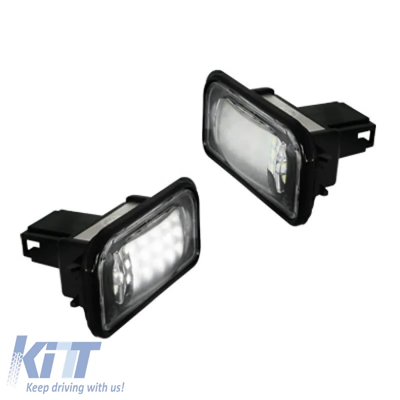 Led License Plate Lights suitable for Mercedes-Benz C-Class W203 00-06 Sedan Pair 2 Pcs