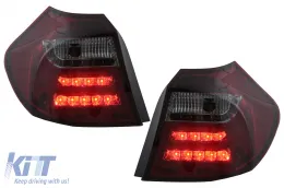 image-20-LED Lichtleiste Rückleuchten für BMW 1er E81 E87 2004-08.2007 Roter Rauch