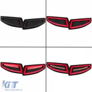 LED Lichtleiste Rücklichter schwarz rauchig geeignet für Porsche 911 997 Coupe Cabrio 04-08-image-6257413