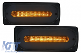 LED Задни светлини Light Bar дим с Лайсни за Врати Черен подходящи за Mercedes G-class W463 (1989-2015)-image-6025604