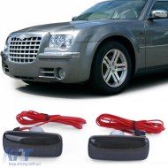 LED lightbar side indicator black for Chrysler 200 07-16  300 05-06  300C 04-10 - ODLC6013171