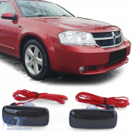 LED Lightbar Side Indicator Black for Dodge Charger Avenger Caliber Nitro