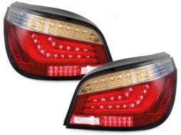 LED-Lightbar Taillights suitable for BMW E60 5er 07-09 Red/Smoke - RB26ALLRS