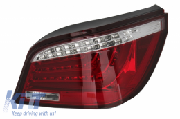 LED Lightbar Задни светлини подходящи за BMW 5 Series E60 (04.2003-03.2007) Червено бяло-image-6047781