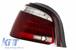 LED Lightbar Задни светлини подходящи за BMW 5 Series E60 (04.2003-03.2007) Червено бяло-image-6047784