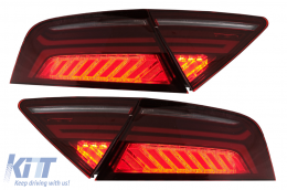 LED Luces Pilotos Cereza Rojo Fumar para Audi A7 4G 2010-2014 barra luz Facelift Look-image-6013391