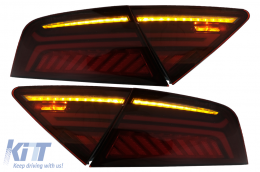 LED Luces Pilotos Cereza Rojo Fumar para Audi A7 4G 2010-2014 barra luz Facelift Look-image-6079232