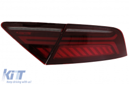 LED Luces Pilotos Cereza Rojo Fumar para Audi A7 4G 2010-2014 barra luz Facelift Look-image-6079234