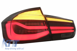 LED Luces Pilotos Para BMW 3 F30 11-19 Rojo Fumar Conversión LCI Giro Dinámica-image-6024721