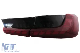 LED Luces Pilotos para BMW Serie 3 G20 G28 M3 G80 Sedan 2018-2022 humo rojo Luz de giro secuencial dinámica-image-6096550