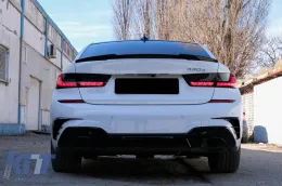 LED Luces Pilotos para BMW Serie 3 G20 G28 M3 G80 Sedan 2018-2022 humo rojo Luz de giro secuencial dinámica-image-6099659