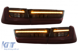 LED Luces Pilotos para BMW Serie 3 G20 Sedán 2018-2022 Láser Look Rojo Dinámica-image-6110388