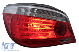 LED Luces traseras Para BMW Serie 5 E60 04.2003-03.2007 rojo Claro LCI Facelift Look-image-6091631