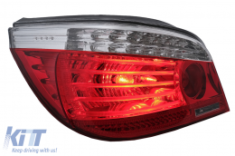 LED Luces traseras Para BMW Serie 5 E60 04.2003-03.2007 rojo Claro LCI Facelift Look-image-6091632