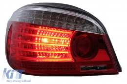 LED Luces traseras Para BMW Serie 5 E60 04.2003-03.2007 rojo Claro LCI Facelift Look-image-6091633