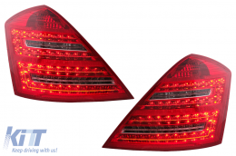 LED Luces traseras para Mercedes Clase S W221 2005-2009 rojo blanco-image-6088081