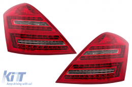 LED Luces traseras para Mercedes Clase S W221 2005-2009 rojo blanco-image-6088093