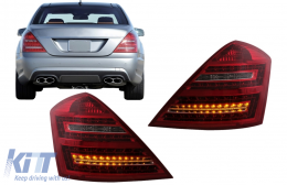 LED Luces traseras para Mercedes Clase S W221 2005-2009 rojo blanco-image-6088391