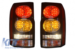 LED Luces traseras para Rover Discovery 3 y 4 04-16 Negro Conversión a Facelift Look-image-6026180