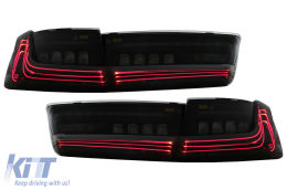 LED Luci Fanali posteriori per BMW Serie 3 G20 Berlina 2018-2022 Nero Laser Look Dynamic-image-6111400