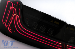 LED Luci Fanali posteriori per BMW Serie 3 G20 Berlina 2018-2022 Nero Laser Look Dynamic-image-6111402