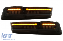 LED Luci Fanali posteriori per BMW Serie 3 G20 Berlina 2018-2022 Nero Laser Look Dynamic-image-6111403