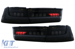 LED Luci Fanali posteriori per BMW Serie 3 G20 Berlina 2018-2022 Nero Laser Look Dynamic-image-6111406