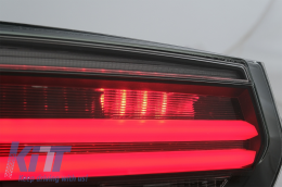 LED Задни светлини M Look Черен Line подходящи за BMW 3 Series F30 Pre LCI & LCI (2011-2019) Червен дим Conversion to LCI дизайн with Динамичен Sequential Turning Light-image-6024729