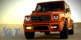 LED Фарове подходящи за Mercedes G-Class W463 (2005-2017) Bi-Xenon М визия Динамичен Sequential Signal-image-6013803