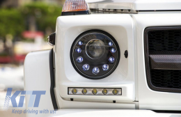 LED Фарове подходящи за Mercedes G-Class W463 (2005-2017) Bi-Xenon М визия Динамичен Sequential Signal-image-6013804