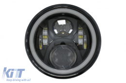 image-24-
LED motorkerékpár Első lámpa Honda CB250 CB400 CB500 CB1300 / Hornet 250 / Hornet 600 Hornet 900 / VTR250 VTEC400 modellekhez, 75W 7 colos IP67 H4