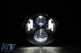 LED motorkerékpár fényszóró Honda CB250 CB400 CB500 CB1300 / Hornet 250 / Hornet 600 / Hornet 900 / VTR250 / VTEC400 modellekhez, 75W 7 colos IP67 H4-image-6080582