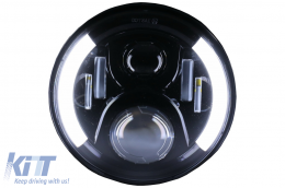 LED motorkerékpár fényszóró Honda CB250 CB400 CB500 CB1300 / Hornet 250 / Hornet 600 / Hornet 900 / VTR250 / VTEC400 modellekhez, 75W 7 colos IP67 H4-image-6080587