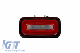 LED Nebelscheinwerfer-Lichtleiste hinten für Mercedes G W463 1989-2015 Rot Klar-image-6034200