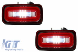 LED Nebelscheinwerfer-Lichtleiste hinten für Mercedes G W463 1989-2015 Rot Klar-image-6034201