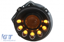 LED Phares pour Mercedes Classe G W463 1989-2012 Le noir Dynamique Tournant Léger-image-6087036