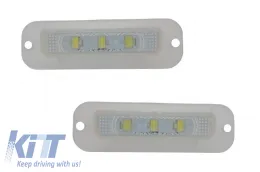 image-4-LED Plaque d'immatriculation pour Mercedes Classe G W463 1989+ Couleur Blanche